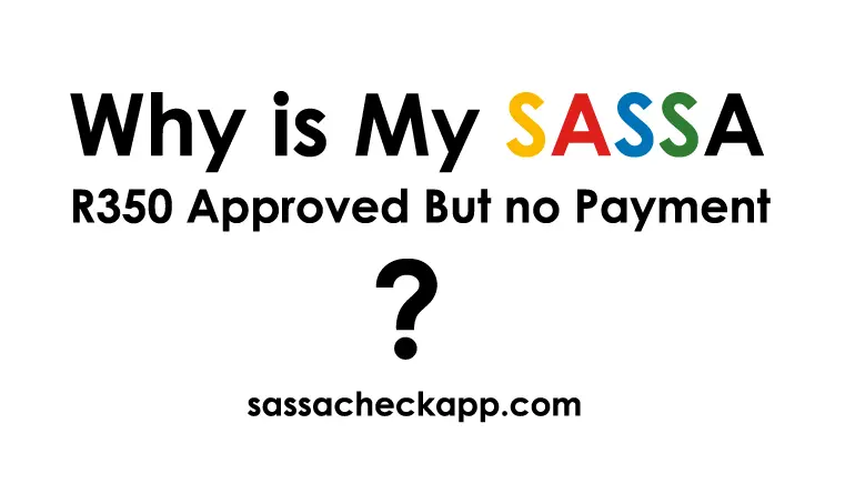 Why is My SASSA R350 Approved But no Payment | How to Solve This