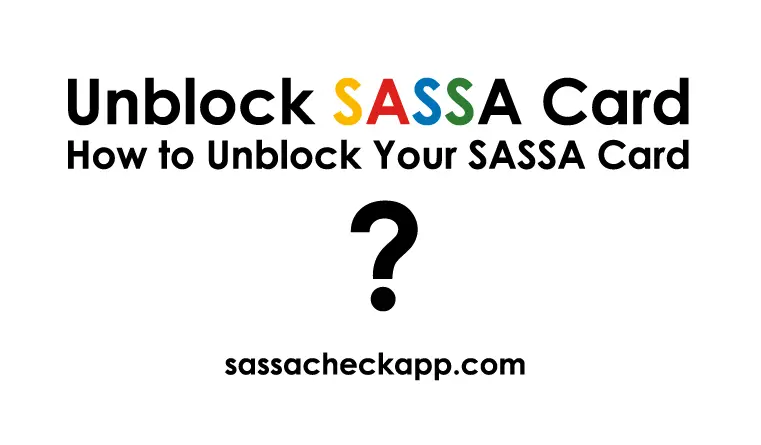 How to Unblock SASSA Card 