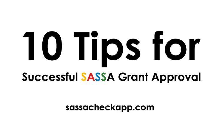 tips for sassa grant approval