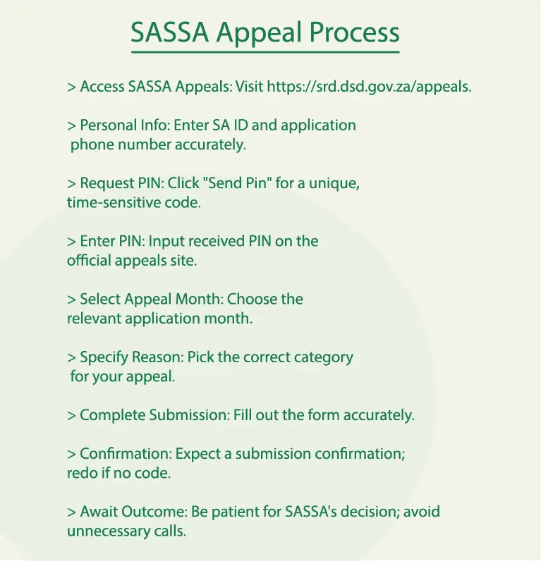 how to make sassa appeal