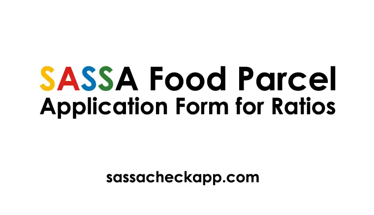 SASSA Food Parcel Application Form