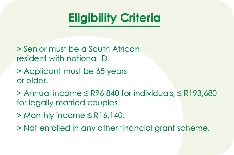 sassa old age eligibility criteria