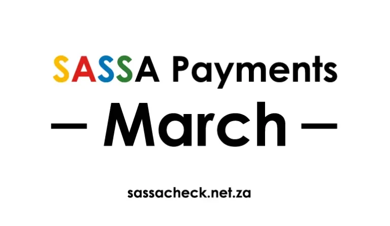 SASSA Grant Payment Dates for March 2024