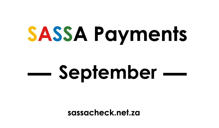 SASSA Payment Dates for September 2024