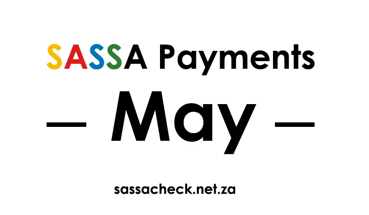 sassa payment for may