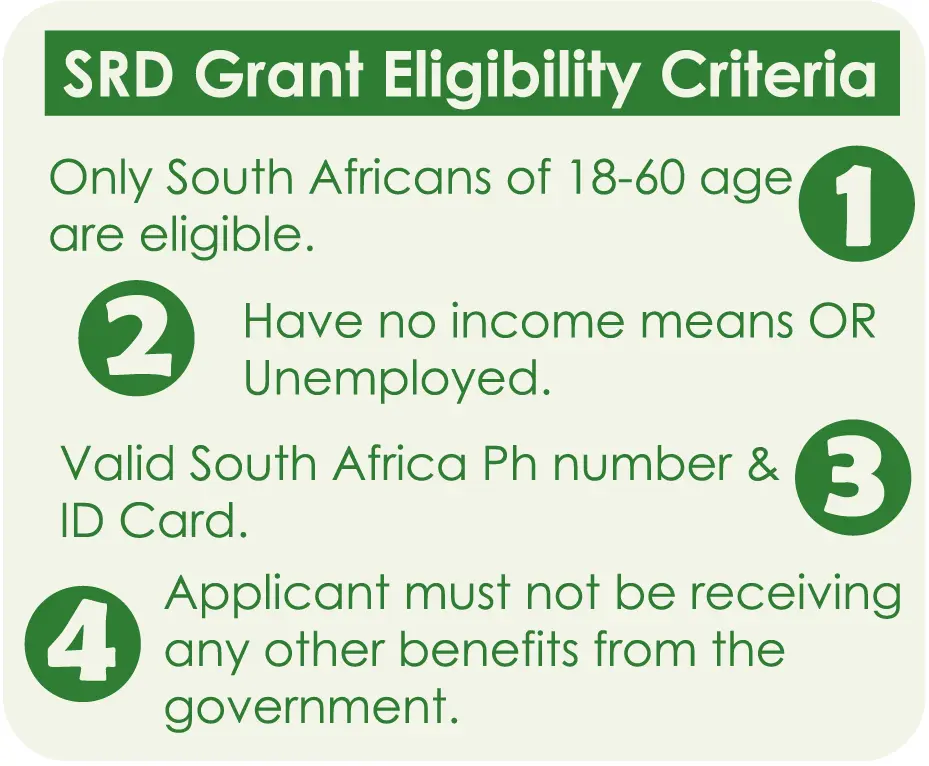 sassa srd grant eligibility criteria