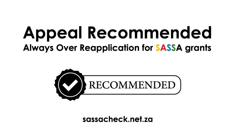 Why Appeal Is Always Recommended Before Reapplication for SASSA