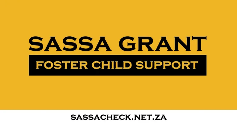sassa foster child care support