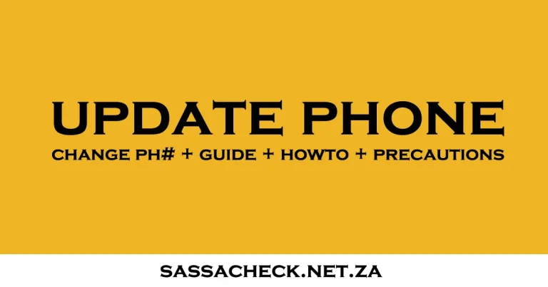 sassa phone number change guide